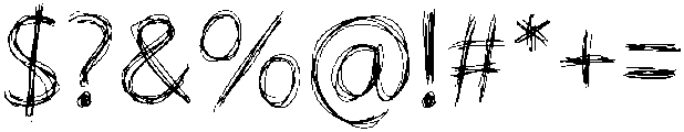 Scribble Regular otf (400) Font OTHER CHARS