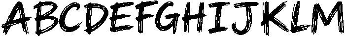 ScribbleChaos otf (400) Font UPPERCASE
