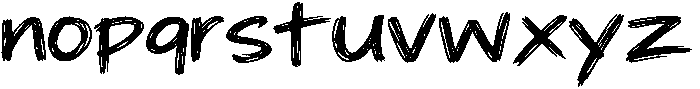 ScribbleChaos otf (400) Font LOWERCASE