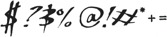 Scribbling Tom Regular otf (400) Font OTHER CHARS