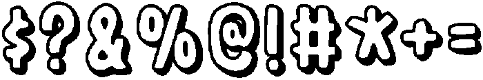 Scribbly Pop Medium otf (500) Font OTHER CHARS