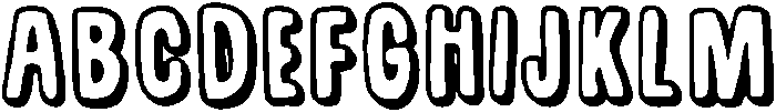 Scribbly Pop Medium otf (500) Font UPPERCASE