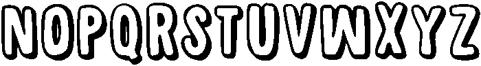 Scribbly Pop Medium otf (500) Font UPPERCASE