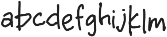 Scripble Regular otf (400) Font LOWERCASE