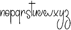 Script Autography Regular otf (400) Font LOWERCASE