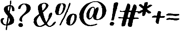 Script Bold otf (700) Font OTHER CHARS