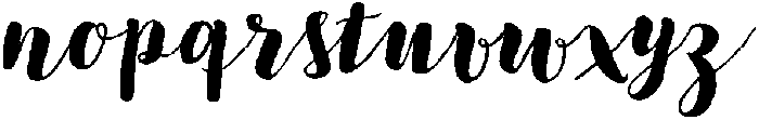 Script Bold otf (700) Font LOWERCASE