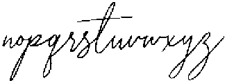 Script otf (400) Font LOWERCASE