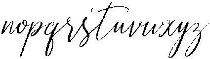 Script otf (400) Font LOWERCASE