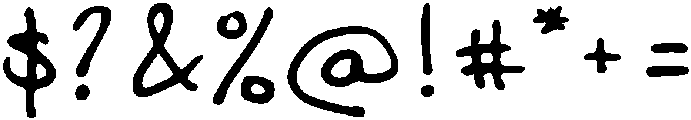 Script otf (400) Font OTHER CHARS