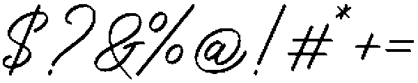 Script otf (400) Font OTHER CHARS