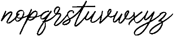 Script otf (400) Font LOWERCASE