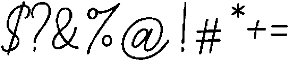 Script otf (400) Font OTHER CHARS