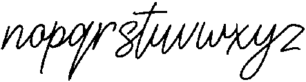 Script otf (400) Font LOWERCASE