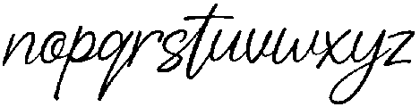 Script otf (400) Font LOWERCASE