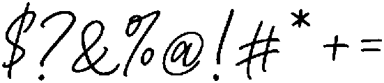 Script otf (400) Font OTHER CHARS