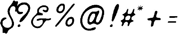 Script otf (400) Font OTHER CHARS