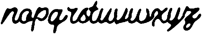 Script otf (400) Font LOWERCASE