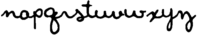 Script otf (400) Font LOWERCASE