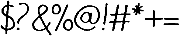 Script otf (400) Font OTHER CHARS