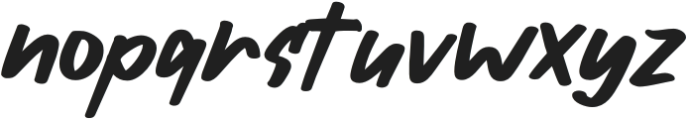 Scriptman Regular otf (400) Font LOWERCASE