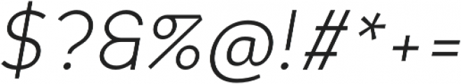 Scritto Sans Light Oblique otf (300) Font OTHER CHARS