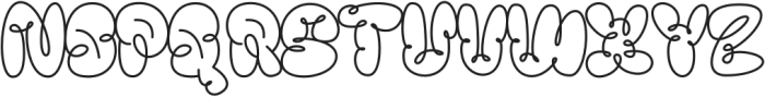 Scrouble Outline otf (400) Font UPPERCASE