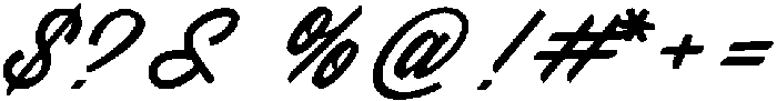 script otf (400) Font OTHER CHARS
