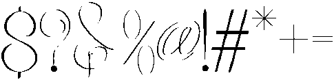script otf (400) Font OTHER CHARS