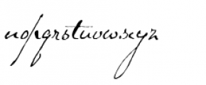 Schooner Script Font LOWERCASE