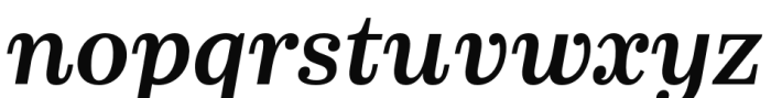 Schorel Condensed Bold Italic Font LOWERCASE