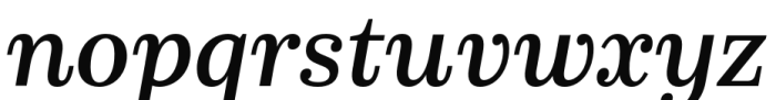 Schorel Condensed Demi Italic Font LOWERCASE