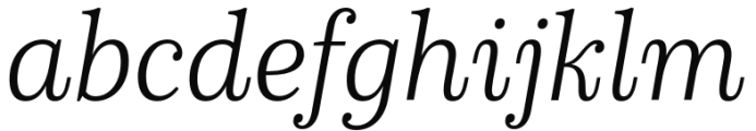 Schorel Condensed Light Italic Font LOWERCASE