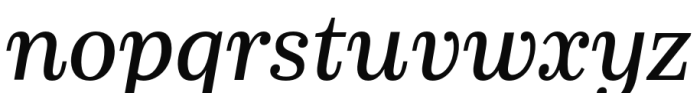 Schorel Condensed Medium Italic Font LOWERCASE