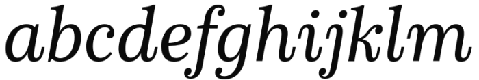 Schorel Condensed Regular Italic Font LOWERCASE