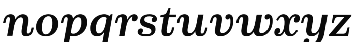 Schorel Extended Bold Italic Font LOWERCASE