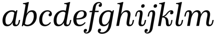 Schorel Normal Regular Italic Font LOWERCASE