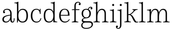 Schorel Normal Thin Font LOWERCASE