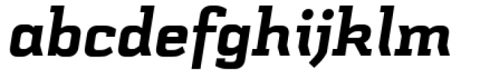 Schwager Black Italic Font LOWERCASE