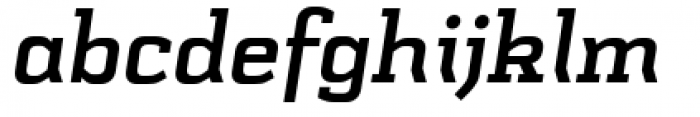 Schwager Bold Italic Font LOWERCASE