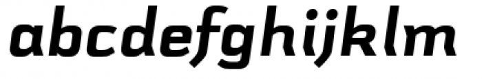 Schwager Sans Black Italic Font LOWERCASE