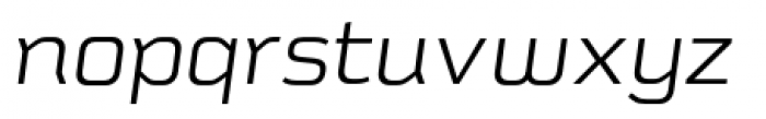 Schwager Sans Light Italic Font LOWERCASE