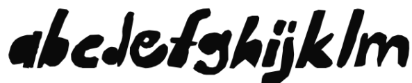 Scissor Madness Italic Font LOWERCASE