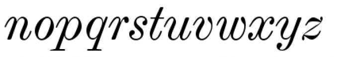 Scotch Modern Italic Font LOWERCASE