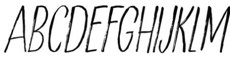 Scratch Up Light Italic Font UPPERCASE