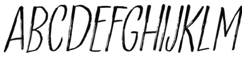 Scratch Up Light Italic Font LOWERCASE