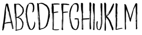 Scratch Up Light Font LOWERCASE