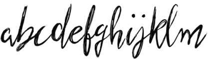 Scratched Brush Script Regular Font LOWERCASE