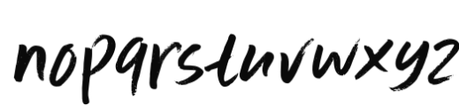 Scrawlerz Italic Font LOWERCASE