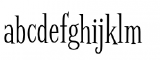 Screwby Extended Condensed Light Font LOWERCASE
